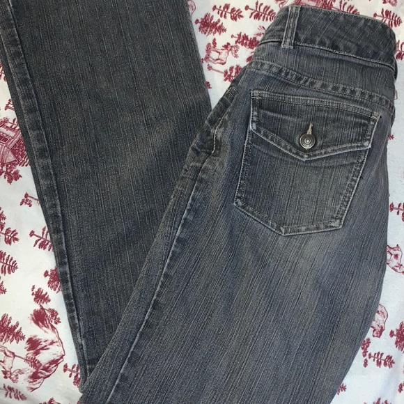 blackish/ gray bootcut jeans size 6 - Picture 3 of 4